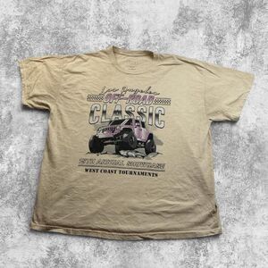 Full-tilt Men's Cream and Tan T-shirt